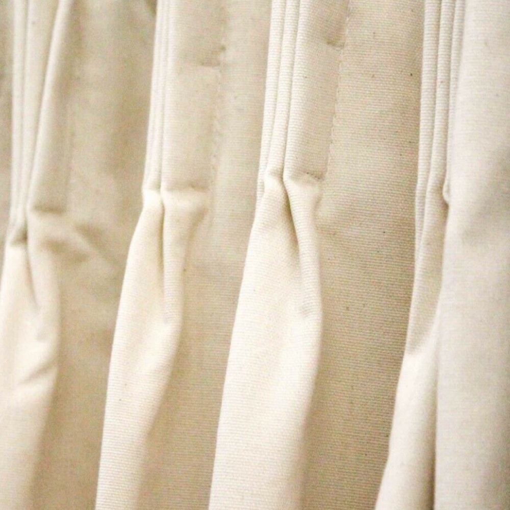 Country Curtains lined pinch pleated Drapes 24 x 82 One pair